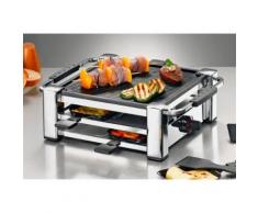 Rommelsbacher Raclette RCC1000, 4 Raclettepfännchen, 1000 Watt silberfarben Küchenkleingeräte Haushaltsgeräte