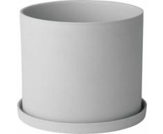 BLOMUS Kräutertopf NONA grau Pflanzgefäße Blumenvasen Wohnaccessoires
