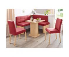 SCHÖSSWENDER Eckbankgruppe Anna 2, (Set, 4 tlg.), mit 2 Stühlen massiven Gestell beige Eckbankgruppen Tische Sitzmöbel-Sets