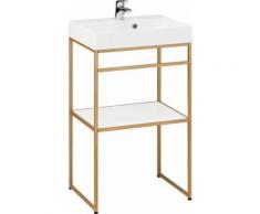 Leonique Waschtisch Marceau, weiß, goldfarben
