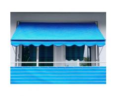 Angerer Freizeitmöbel Balkonsichtschutz, Meterware, blau/weiß, H: 75 cm blau Balkonsichtschutz Markisen Garten Balkon