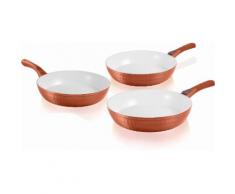 TELESHOP Pfannen-Set (Set 3-tlg), goldfarben, Neutral, kupfer
