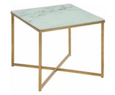 andas Couchtisch Alina, goldfarben, gold