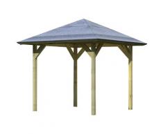 Karibu Pavillon Lillehammer 1, (Set), BxTxH: 284x284x279 cm, mit H-Pfostenanker kdi Pavillons Garten Balkon