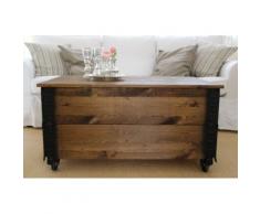 Uncle Joe´s Couchtisch Truhe XL braun Couchtische eckig Tische Tisch