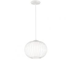 WOFI Pendelleuchte TARIM, E27, 1 St., luftiges Design weiß Pendelleuchten Leuchten Wohnzimmer
