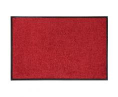 Fußmatte Salonloewe Uni Salonloewe rechteckig Höhe 7 mm, rot, Neutral, rot