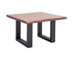 MCA furniture Couchtisch Cartagena, Massivholz mit Baumkante und natürlichen Rissen Löchern braun Couchtische Tische Möbel sofort lieferbar