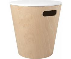 Umbra Ablagetisch Woodrow Storage Stool, beige, weiß-natur