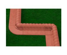 Gaede Rasenkante Innenecke Terracotta, Kunststoff rot Rasen- Beetbegrenzung Gartendekoration Gartenmöbel Gartendeko