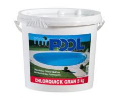 MyPool Chlorgranulat Chlorquick Gran, 5 kg weiß Poolzubehör -reinigung Pools Planschbecken Garten Balkon