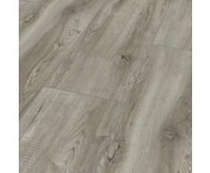 Bodenmeister Laminat Dielenoptik Eiche grau rustikal, (Packung), Landhausdiele 1380 x 244 mm, Stärke: 8 mm Bodenbeläge Bauen Renovieren