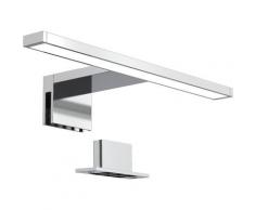 B.K.Licht Spiegelleuchte Talitha, LED-Board, Neutralweiß, LED Bad Spiegellampe Badezimmer Beleuchtung Aufbau-Lampe IP44 Schminklicht silberfarben LED-Lampen LED-Leuchten SOFORT LIEFERBARE Lampen Leuchten