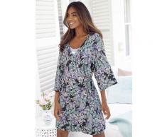s.Oliver Kimono, in Wickeloptik schwarz Damen Kimono Nachtwäsche Wäsche