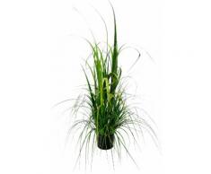 Kunstpflanze Gras im Topf, grün, grün