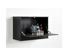 hammel Schreibtisch MISTRAL, Wandschreibtisch mit Klappe, Schublade und LED Spot, Danish Design schwarz Schreibtische Bürotische Büromöbel