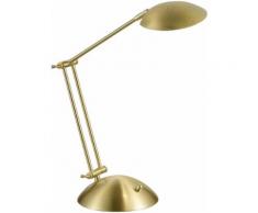 TRIO Leuchten LED Schreibtischlampe CALCIO, goldfarben, messingfarben