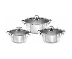 KING Topf-Set Silver Line, Edelstahl 18/10, (Set, 39 tlg.), Induktion, inkl. Besteck-Set und Dosen-Set grün Topfsets Töpfe Haushaltswaren