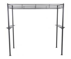 Siena Garden Grillpavillon BBQ, 244x127 cm grau Pavillons Garten Balkon
