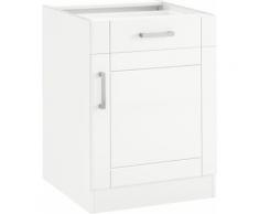 HELD MÖBEL Unterschrank Tinnum, 60 cm breit, MDF-Fronten, Metallgriff, 1 Schubkasten, Tür weiß Küchenserien Küchenmöbel