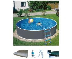 MyPool Rundpool Standard (Set) grau Swimmingpools Pools Planschbecken Garten Balkon