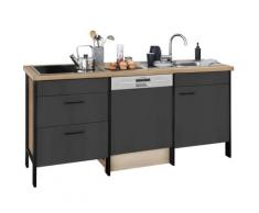 OPTIFIT Küchenzeile Tokio, ohne E-Geräte, Breite 192 cm grau Küchenzeilen Geräte -blöcke Küchenmöbel Arbeitsmöbel-Sets