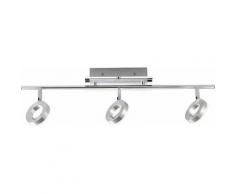 Paul Neuhaus Deckenleuchte SILEDA, LED-Board, Warmweiß, inklusive festverbautem LED Leuchtmittel,IP44 -spritzwassergeschützt,Acrylglas satiniert (nicht wechselbar),Spotköpfe dreh- und schwenkbar,3000 Kelvin silberfarben Deckenleuchten SOFORT LIEFERBARE...