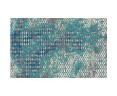 Vliestapete Harlekin Komar gemustert, blau, blau