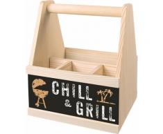 Contento Besteckträger Chill & Grill schwarz Tischaccessoires Geschirr, Porzellan Haushaltswaren