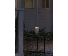 KONSTSMIDE LED-Kerze, LED Kerze cremeweiß, mit 3D Flamme und geschmolzener Kante weiß LED-Kerze Kerzen Laternen Wohnaccessoires