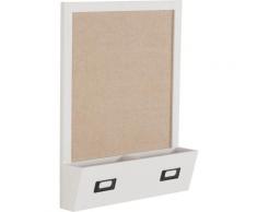 my home Pinnwand, mit Ablage weiß Pinnwand Wanddekoration Deko Wohnaccessoires