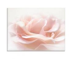 Artland Glasbild Rose I rosa Glasbilder Bilder Bilderrahmen Wohnaccessoires