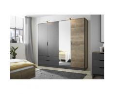 Places of Style Kleiderschrank MALTHE, im trendigen Design beige Drehtürenschränke Kleiderschränke Schränke