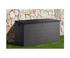 garten gut Auflagenbox, 680 Liter grau Garten- Kissenboxen Gartenmöbel Gartendeko Auflagenbox