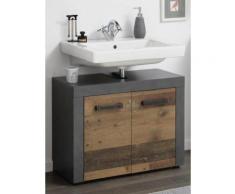 trendteam Waschbeckenunterschrank Indy, beige, Neutral, Matera/Old Wood