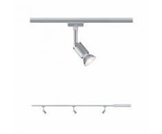 Paulmann Schienensystem-Leuchten URail Set Pure II Chrom matt ohne Leuchtmittel max. 10W GU10 silberfarben Schienensysteme und Seilsysteme Deckenleuchten Lampen Leuchten