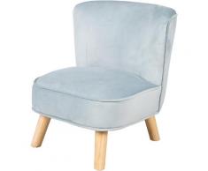 roba Sessel Lil Sofa, mit Holzfüßen blau Kinder Polstersessel