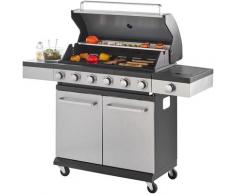 KONIFERA Gasgrill Milano XL, BxTxH: 142x44x114 cm silberfarben Grill SOFORT LIEFERBARE Haushaltsgeräte