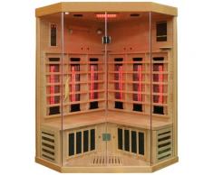 Dewello Infrarotkabine Brandon, für bis zu 2 Personen beige Infrarotkabinen Sauna Bad Sanitär