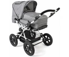 CHIC4BABY Kombi-Kinderwagen Viva, Melange Grau, 15 kg, ; Kinderwagen grau Baby Ab Geburt Altersempfehlung