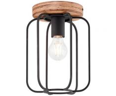 Brilliant Leuchten Deckenleuchte Tosh, E27, 1 St., 20cm antik holz/schwarz korund braun Deckenleuchten Lampen sofort lieferbar