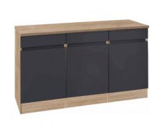 OPTIFIT Unterschrank Roth, Breite 150 cm grau Unterschränke Küchenschränke Küchenmöbel Schränke