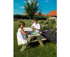 promadino Garten-Kindersitzgruppe Limobank, Picknicktisch, BxTxH: 90x90x49 cm beige Kinder Kinderstühle Kindermöbel