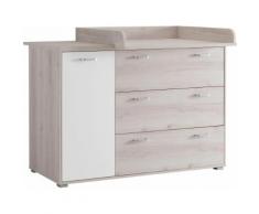 Begabino Wickelkommode Cuby, bis 11 kg, umbaufähig zur Kommode, 131 cm beige Baby Wickelkommoden wickeln