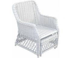 Home affaire Rattanstuhl weiß Rattan-Sessel Sessel Stühle