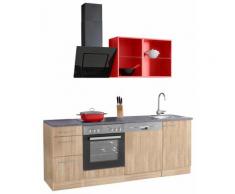 OPTIFIT Küchenzeile Mini, ohne E-Geräte, Breite 210 cm rot Singleküchen Küchenzeilen -blöcke Küchenmöbel Arbeitsmöbel-Sets