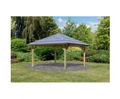 Karibu Pavillon Kirn1, (Set), BxTxH: 431x431x315 cm, mit H-Pfostenanker kdi Pavillons Garten Balkon