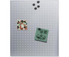 BLOMUS Magnettafel -MURO- gelocht silberfarben Büroaccessoires Wohnaccessoires
