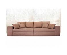 Nova Via Big-Sofa Corona, wahlweise mit Kaltschaum (140kg Belastung/Sitz) und Bettfunktion braun XXL Sofas Couches Wohnzimmer