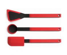 WOLL Kochbesteck-Set Cook it, (3 tlg.) rot Kochbesteck Besteck Messer Haushaltswaren